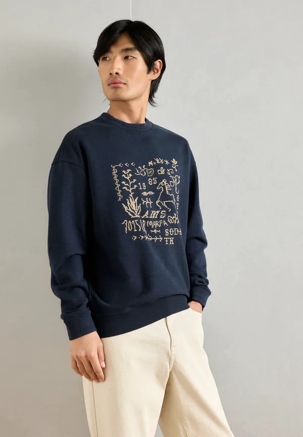 

Толстовка свободного кроя с рисунком Scotch & Soda, Dark Blue, Синий, Толстовка свободного кроя с рисунком Scotch & Soda, Dark Blue
