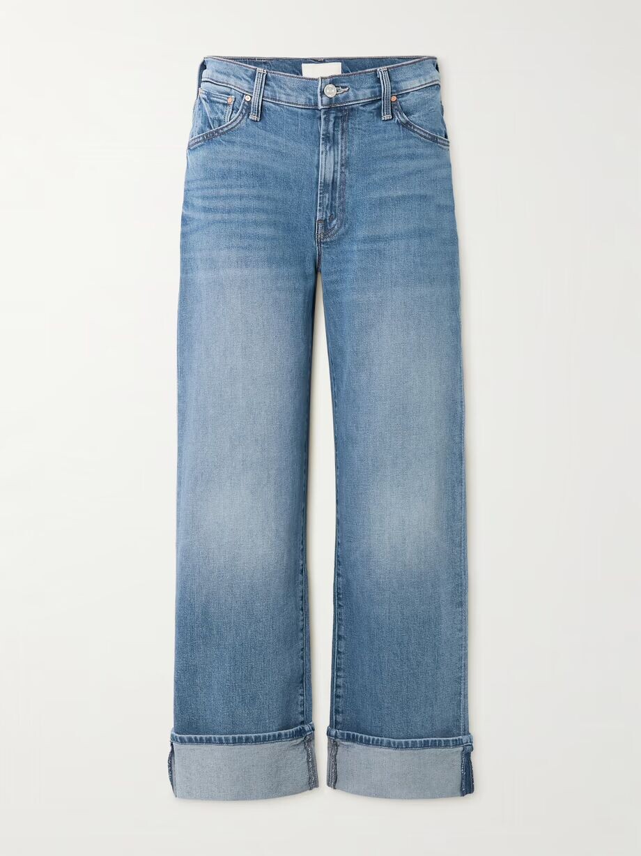 

Джинсы Dodger Flood средней посадки Mother, цвет Light denim