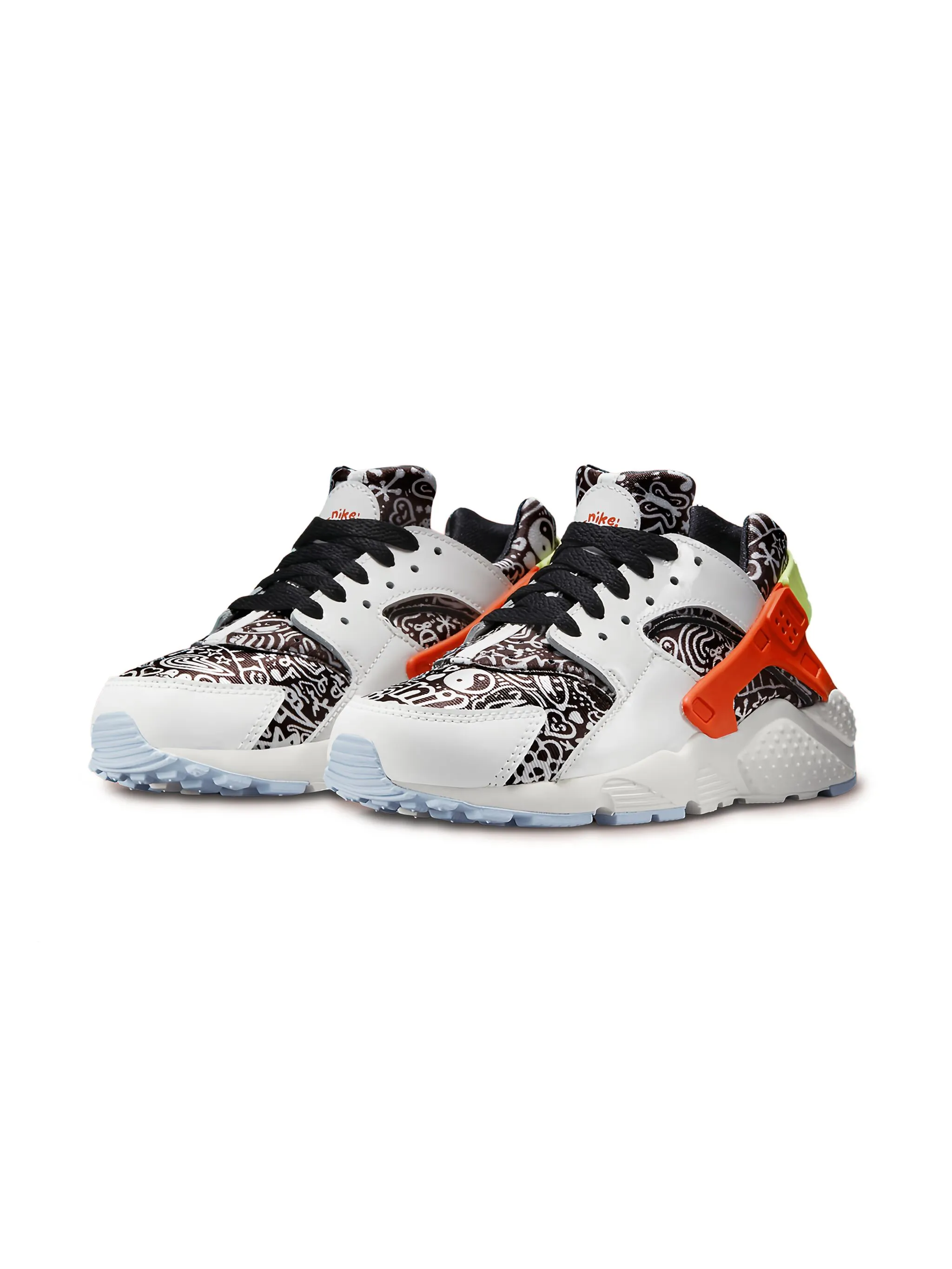 Кроссовки Huarache Run SE Doodle Nike Kids, коричневый — фото 2