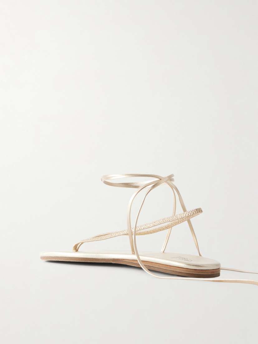 Металлические сандалии Sfendoni Ancient Greek Sandals, золотой — фото 3