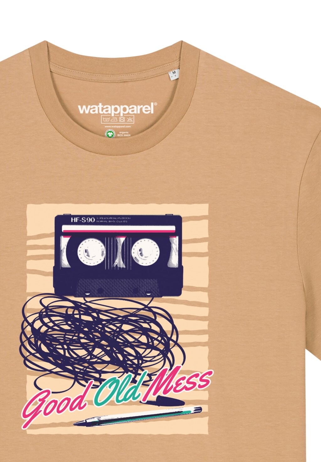 

Футболка с принтом GOOD OLD MESS watapparel, бежевый