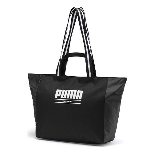 

Сумка core base large shopper bag 'black white' Puma, черный