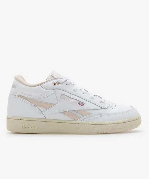 Унисекс кроссовки Reebok Club C Mid II Revenge белые с розовым