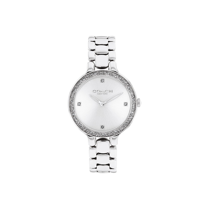 

COACH Часы CHELSEA Collection Wrist Watch Quartz Movement Stainless Steel Watchband 32mm Silver Dial Women's Watch