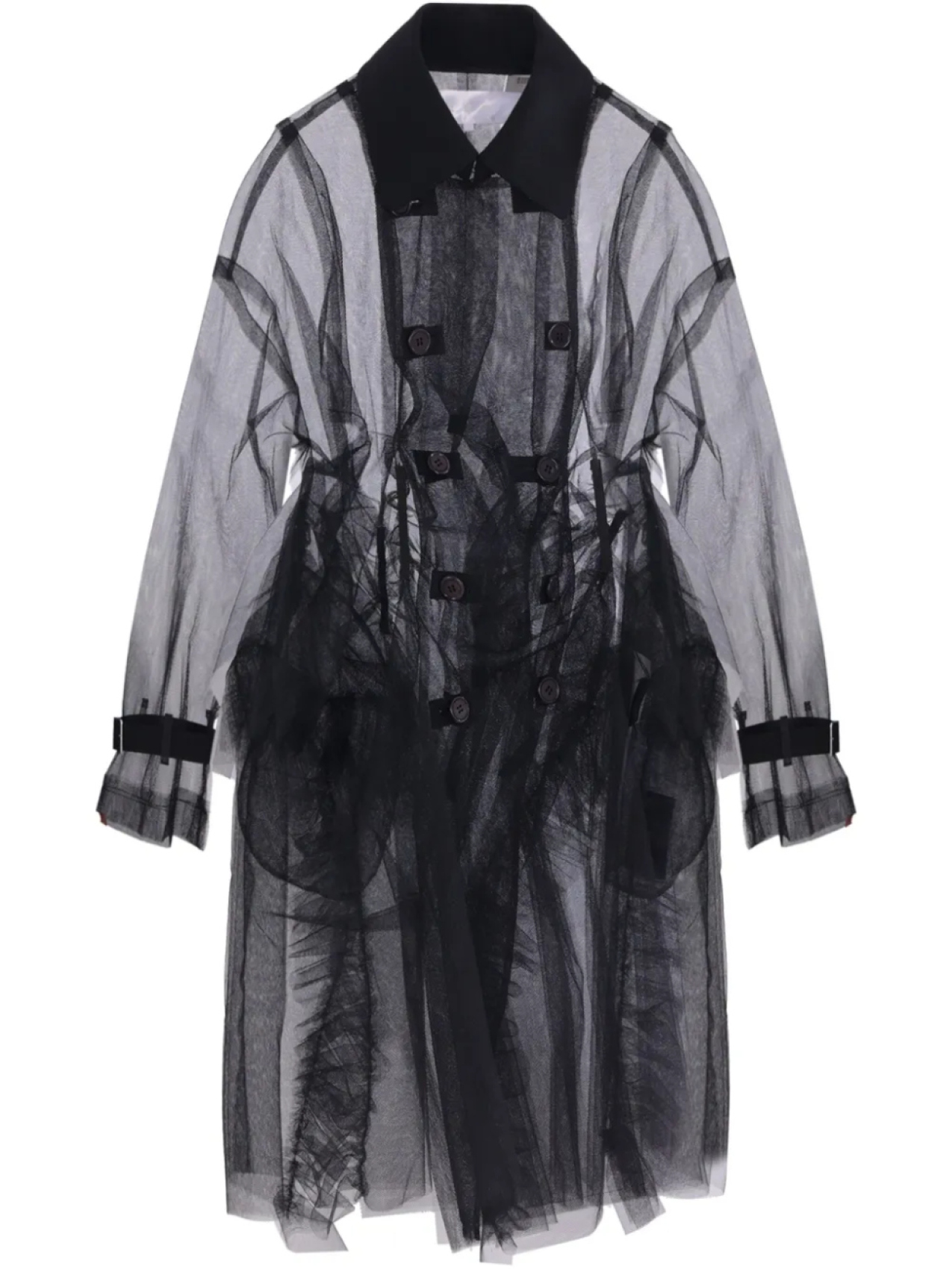 

Полупрозрачное пальто Comme des Garçons TAO, черный
