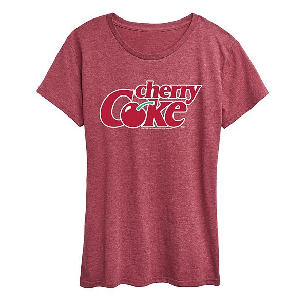 

Футболка с принтом Women's cherry coke logo Licensed Character, Heather Dark Red, Красный, Футболка с принтом Women's cherry coke logo Licensed Character, Heather Dark Red
