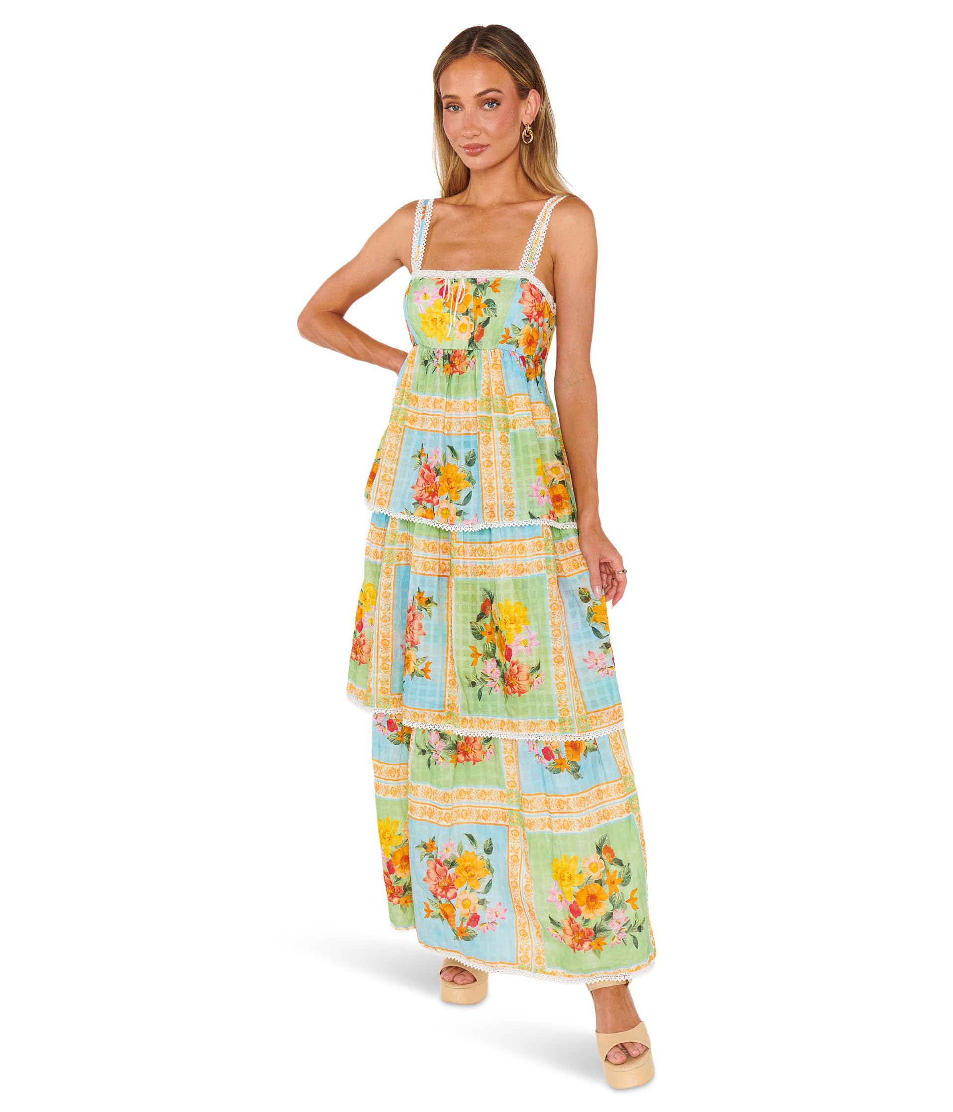 

Платье Show Me Your Mumu Peyton Midi Dress, цвет Country Bouquet