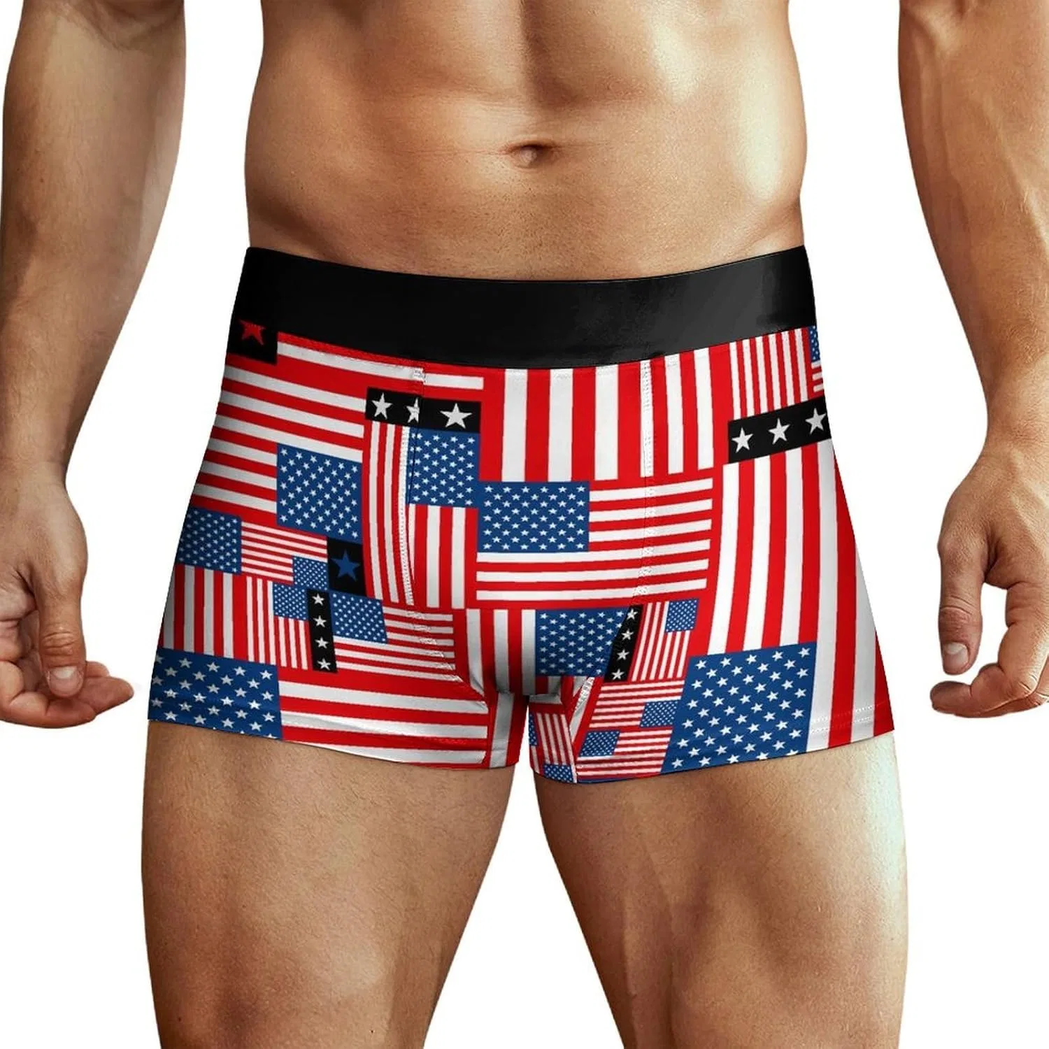 Боксеры с принтом Banana, American Flag