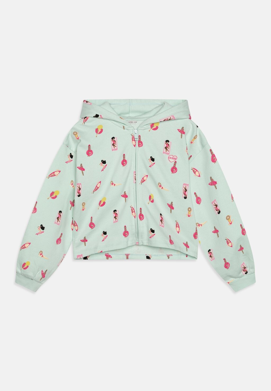 

Толстовка на молнии Junior Hooded Active Guess, бирюзовый