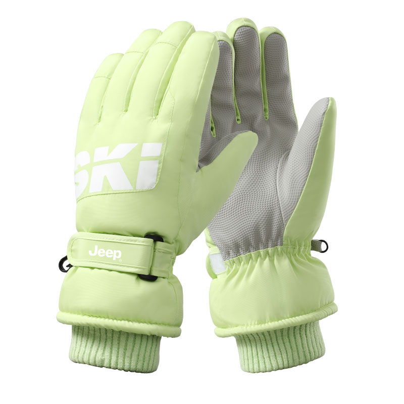 

Женские лыжные перчатки из полиэстера Jeep, neon