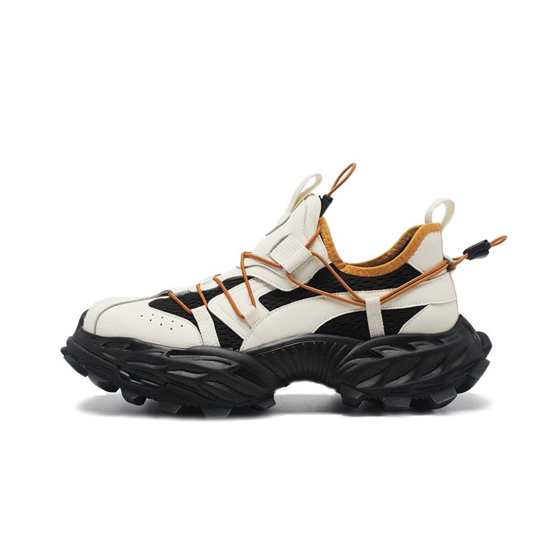 

Низкие массивные кроссовки мужские CHAOSHU, Beige Black