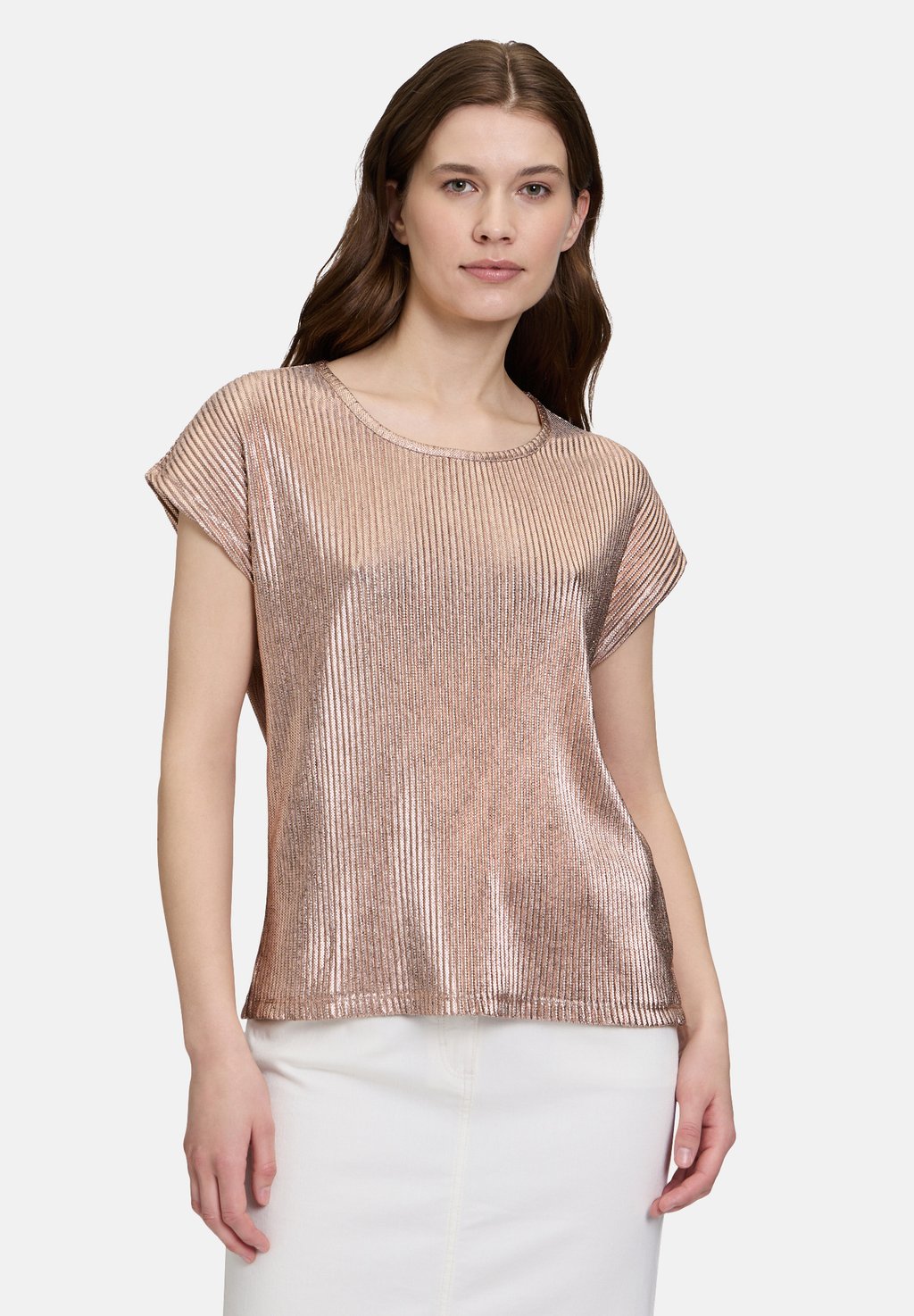 

Базовая футболка CASUAL MIT GLANZEFFEKT - Blouse Betty Barclay, бежевый