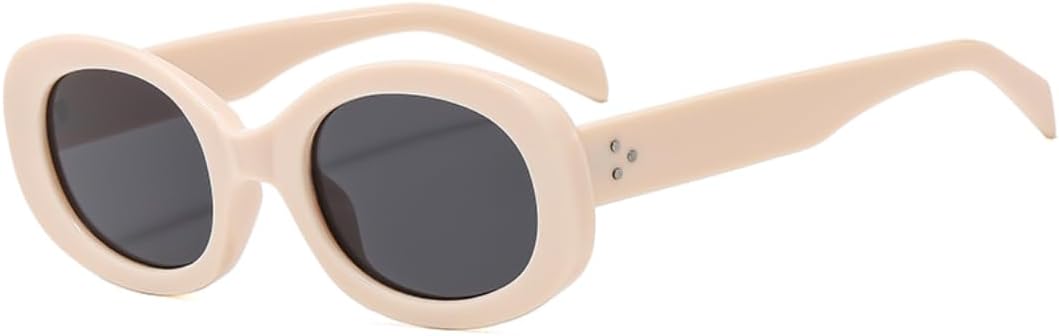 

Солнцезащитные очки с защитой UV400 | Овальные заклепки, круглые, градиентный серый цвет | для женщин и мужчин, для занятий спортом на открытом воздухе и вождения DSVIGF, 06