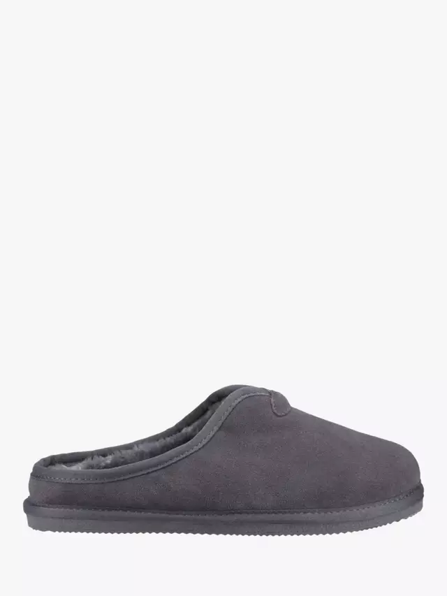 

Тапочки Hush Puppies Conrad Suede Faux Fur Lined, серый