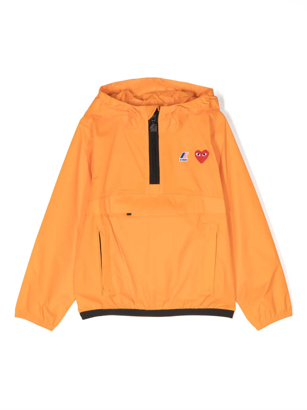 

Куртка с капюшоном и нашивкой-логотипом Comme Des Garçons Play Kids, оранжевый