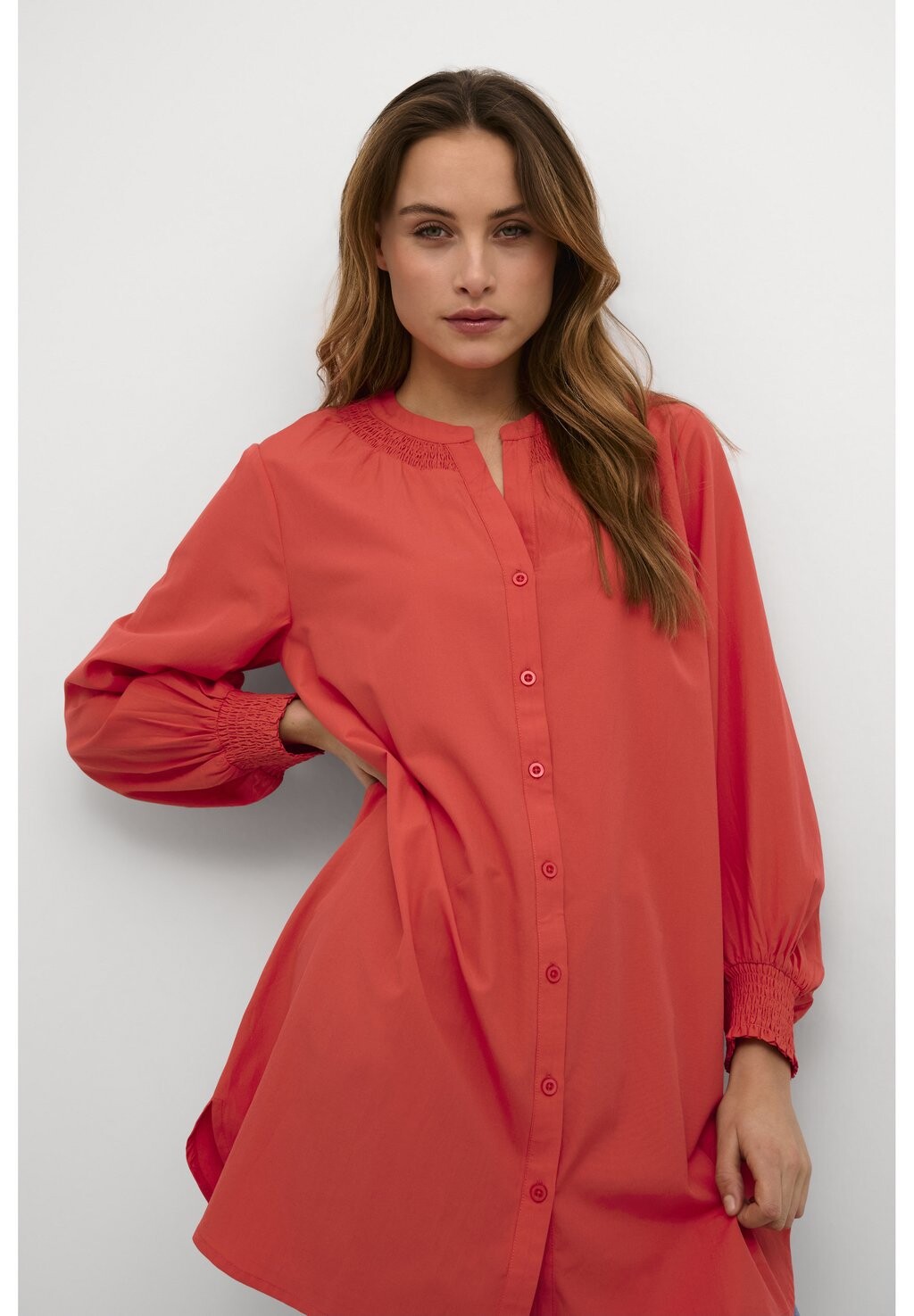 

Блуза BPMIE CROPPED SLEEVES Kaffe, светло-красный