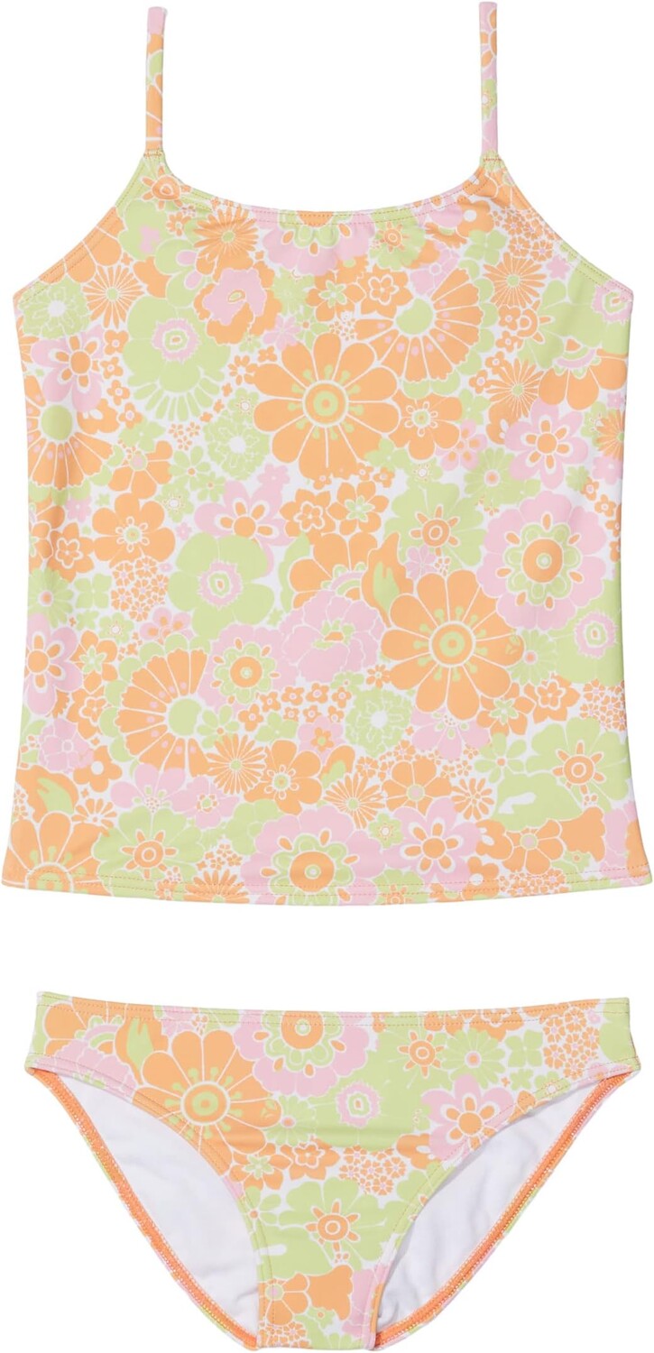 

Купальник Roxy Kids Happiness Feeling Tankini Set, цвет Mock Orange Piece Of Paradise