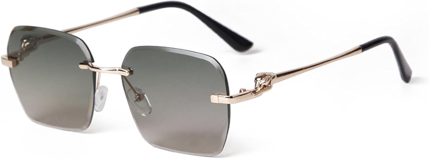 

Солнцезащитные очки без оправы с алмазной огранкой, для женщин и мужчин, градиентный дизайн, два цвета, защита от УФ-излучения UV400, модные солнцезащитные очки для женщин WNCKSQ, C4