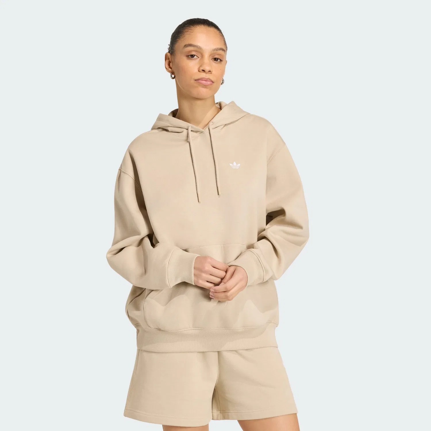 Толстовка Adidas Originals Essentials бежевого цвета — фото 2