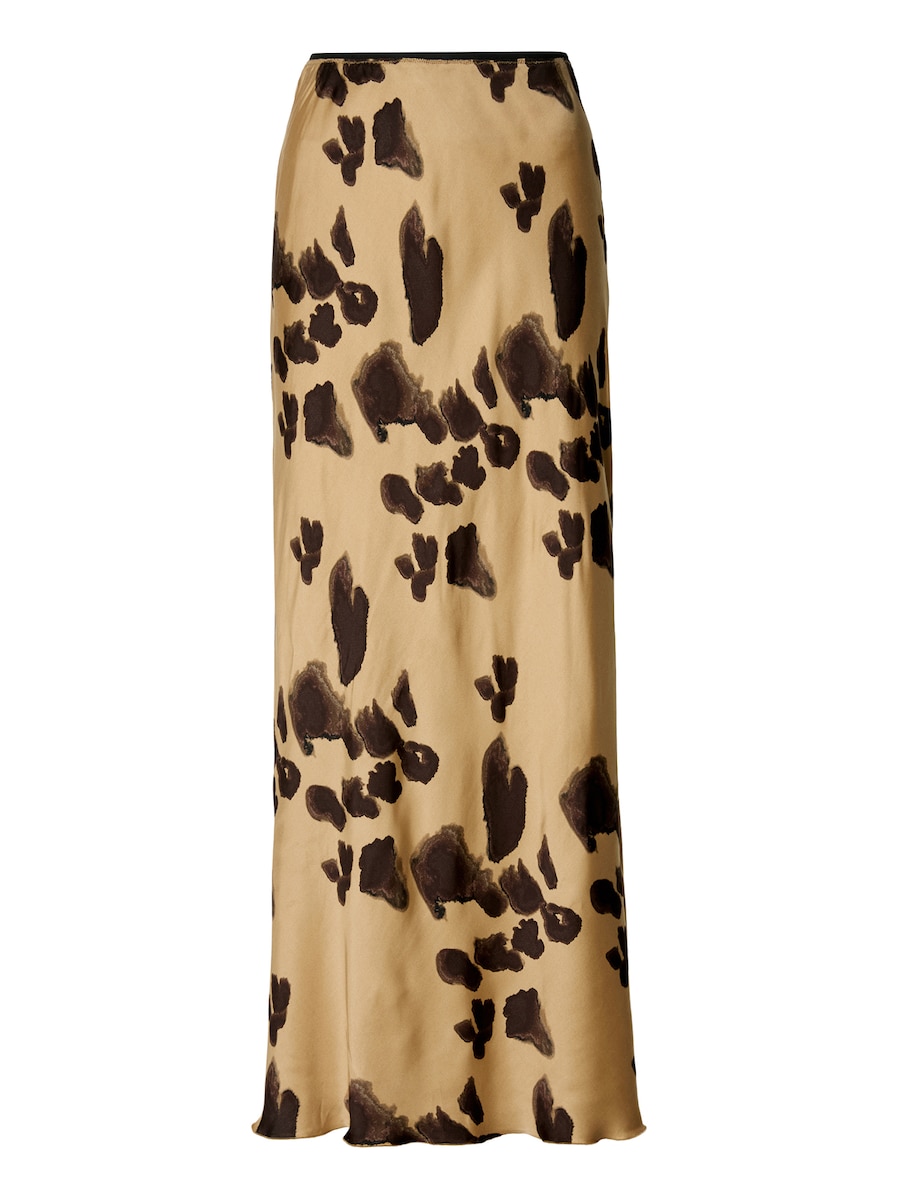 

Юбка MSCH COPENHAGEN Clarette Irida, шоколадный/капучино