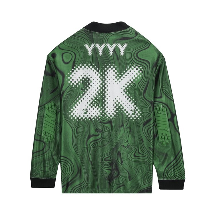 Джерси Nike x Off-White All-Over Print 'Kelly Green/White', зеленый — фото 3