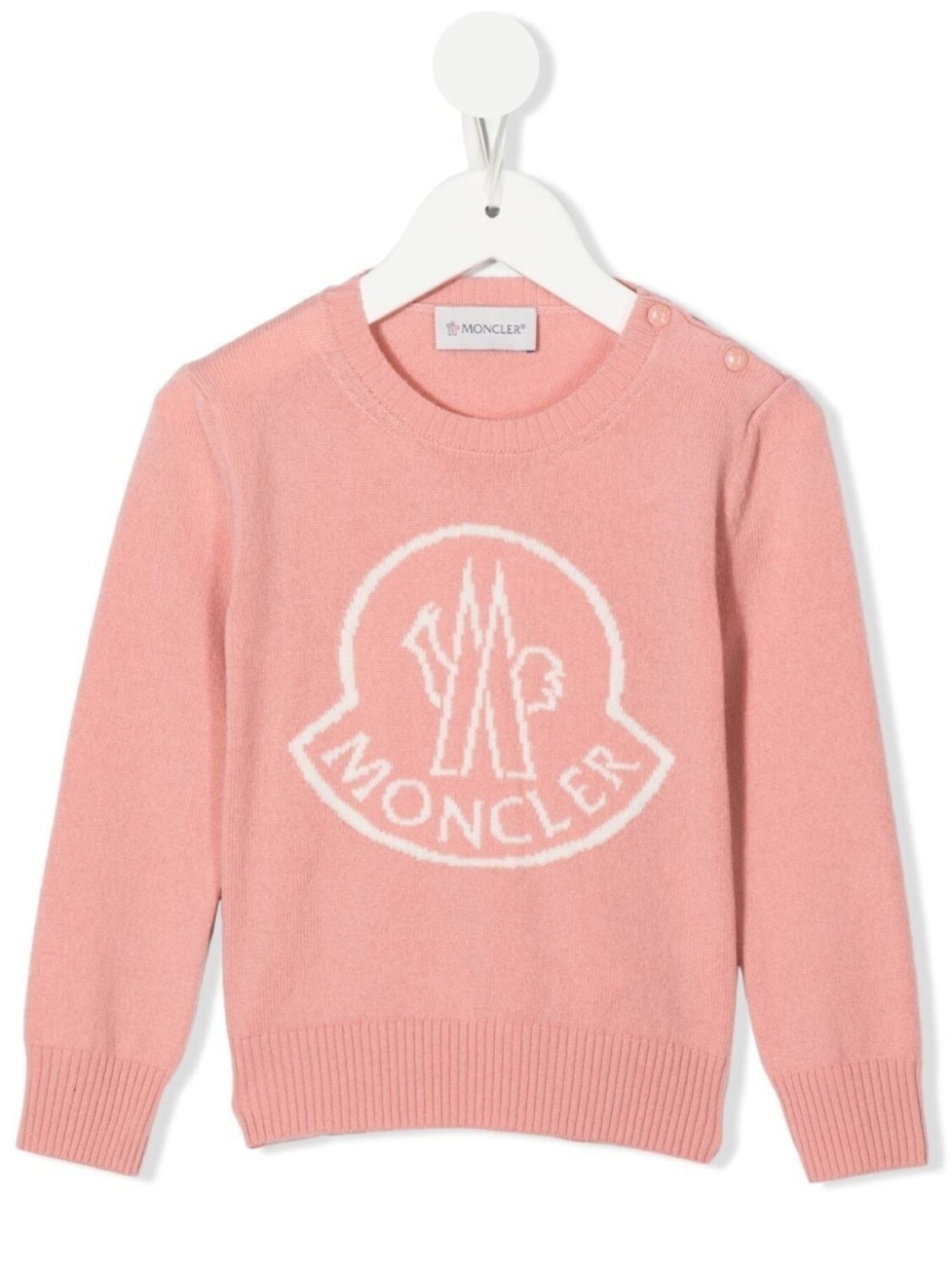 

Moncler Enfant толстовка с логотипом, розовый