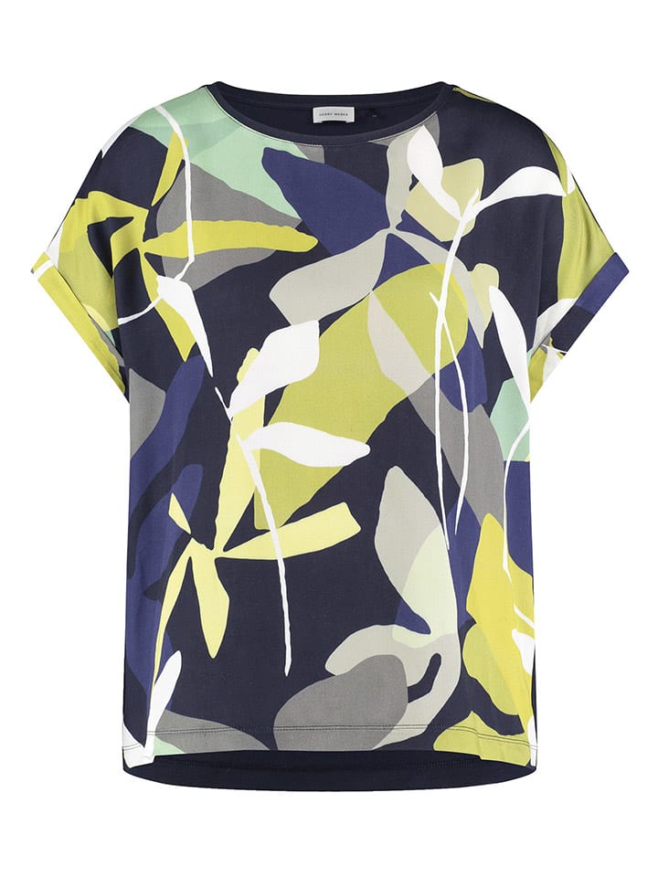 

Gerry Weber Футболка темно-синего/зеленого цвета, Зеленый, Gerry Weber Футболка темно-синего/зеленого цвета