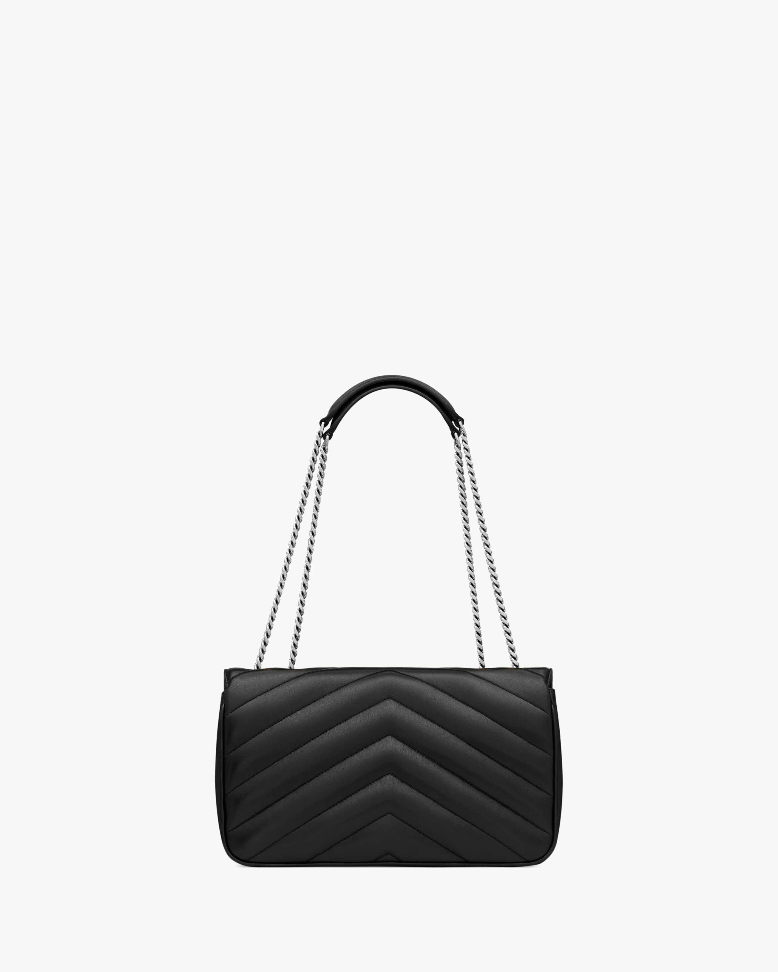 Цепочная сумка из мягкой овчины Saint Laurent, черный — фото 3