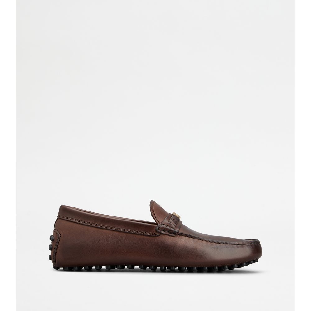 

Ботинки Gommino для вождения из кожи TOD's, цвет chestnut