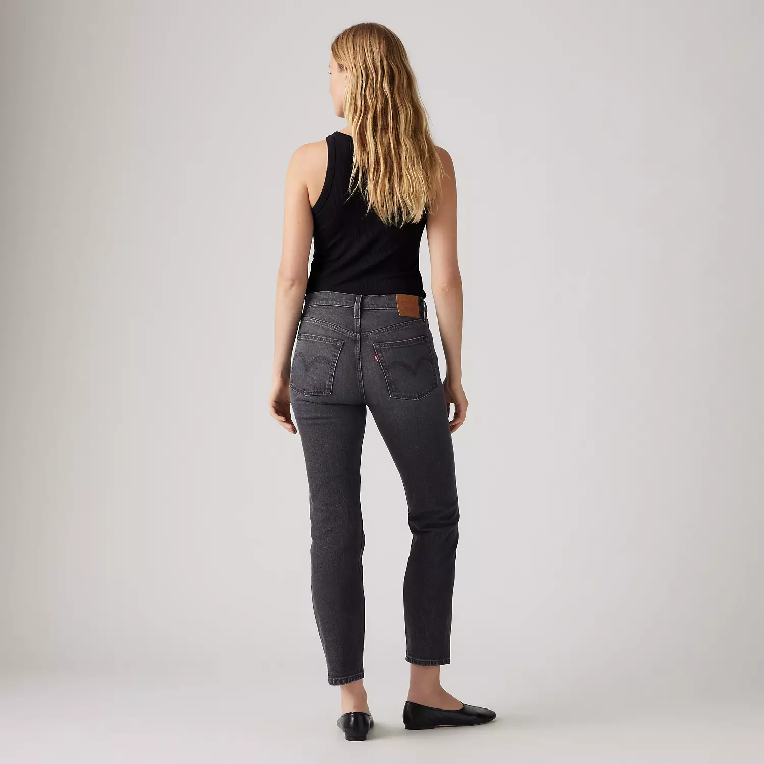 501 оригинальные укороченные женские джинсы Levi's, черный — фото 3