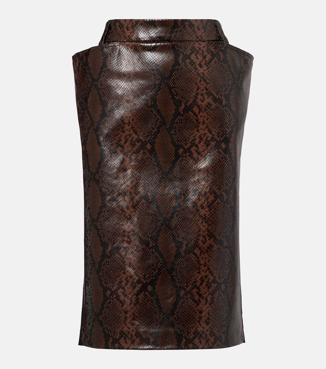

Юбка миди с эффектом змеи Stella McCartney, Espresso