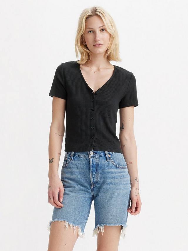 

Топ с пуговицами muse Levi's, черный