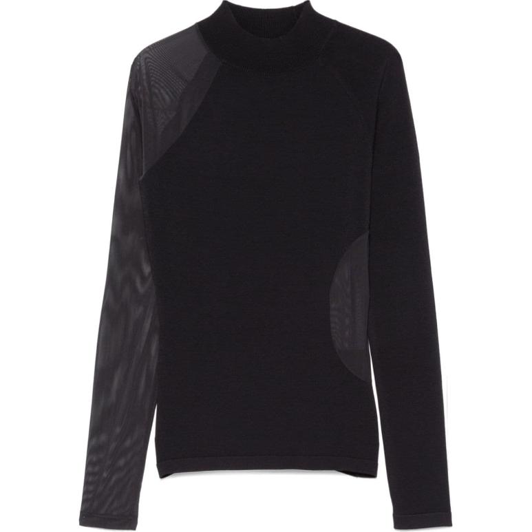 

Y-3 Adidas Women's Y 3 Knit Long Sleeve Top Black