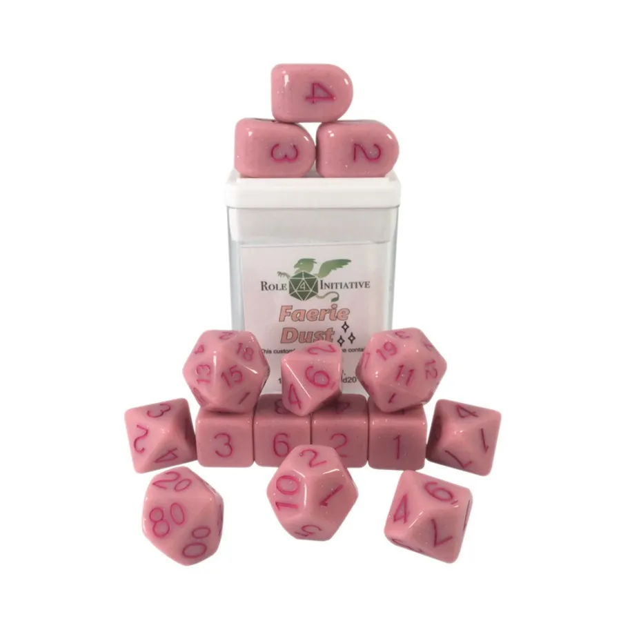 

Набор Poly — Faerie Dust с Arch'd4 (15), Game Dice - Opaque (Role 4 Initiative)