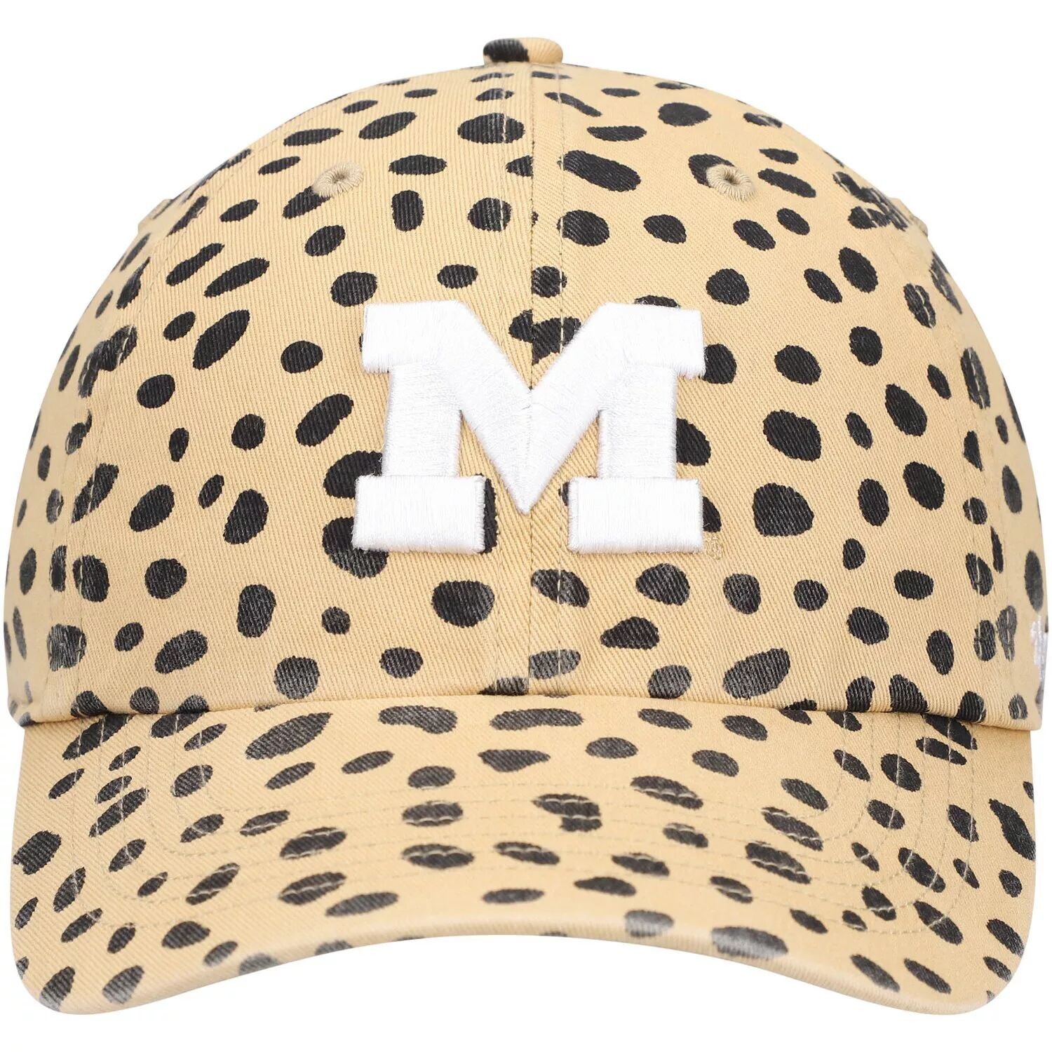 

Женская регулируемая шапка '47 Tan Michigan Wolverines Cheetah Clean Up
