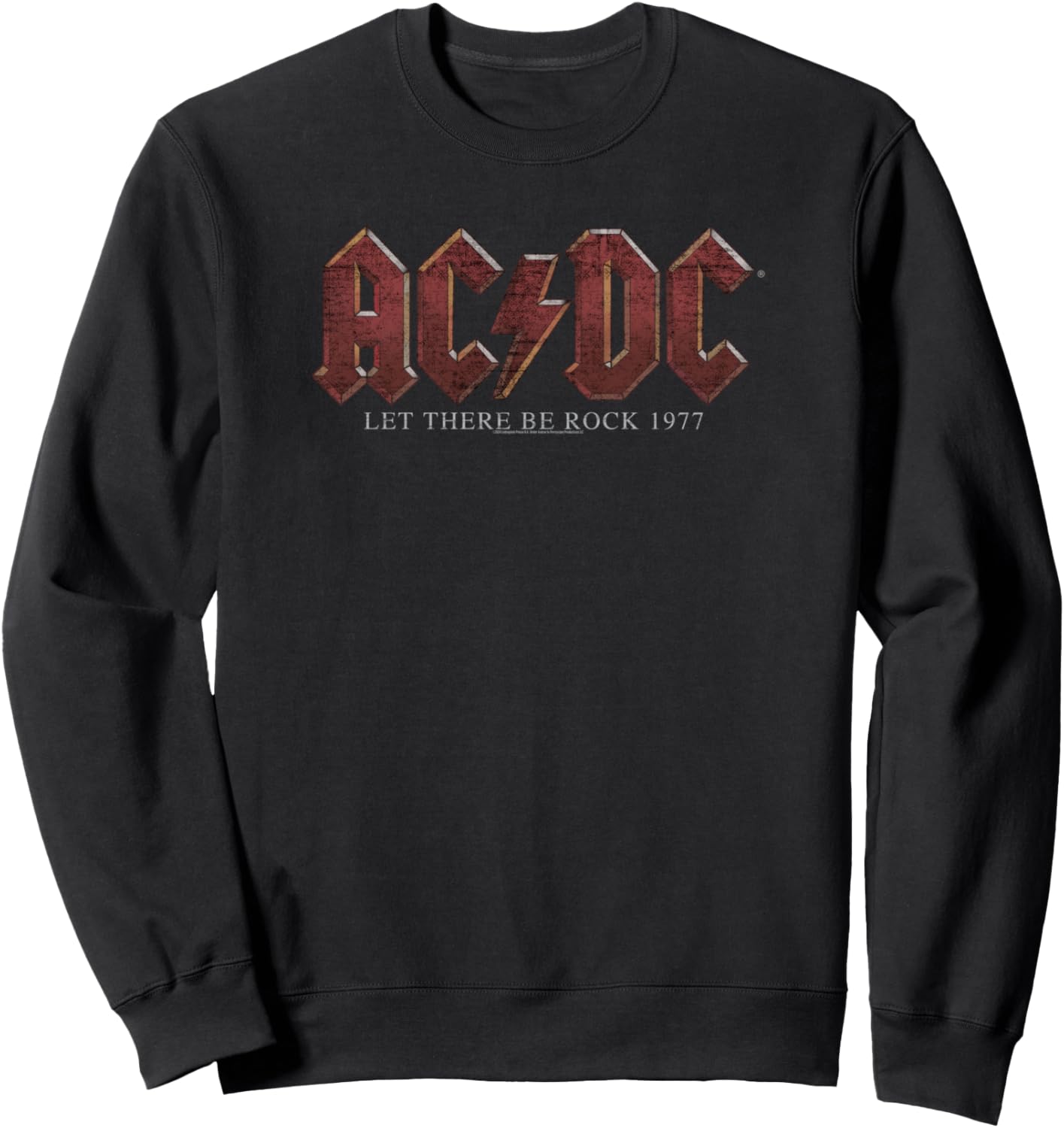 

Толстовка AC/DC Let There Be Rock 1977 с заглавным текстом, черная, Черный, Толстовка AC/DC Let There Be Rock 1977 с заглавным текстом, черная