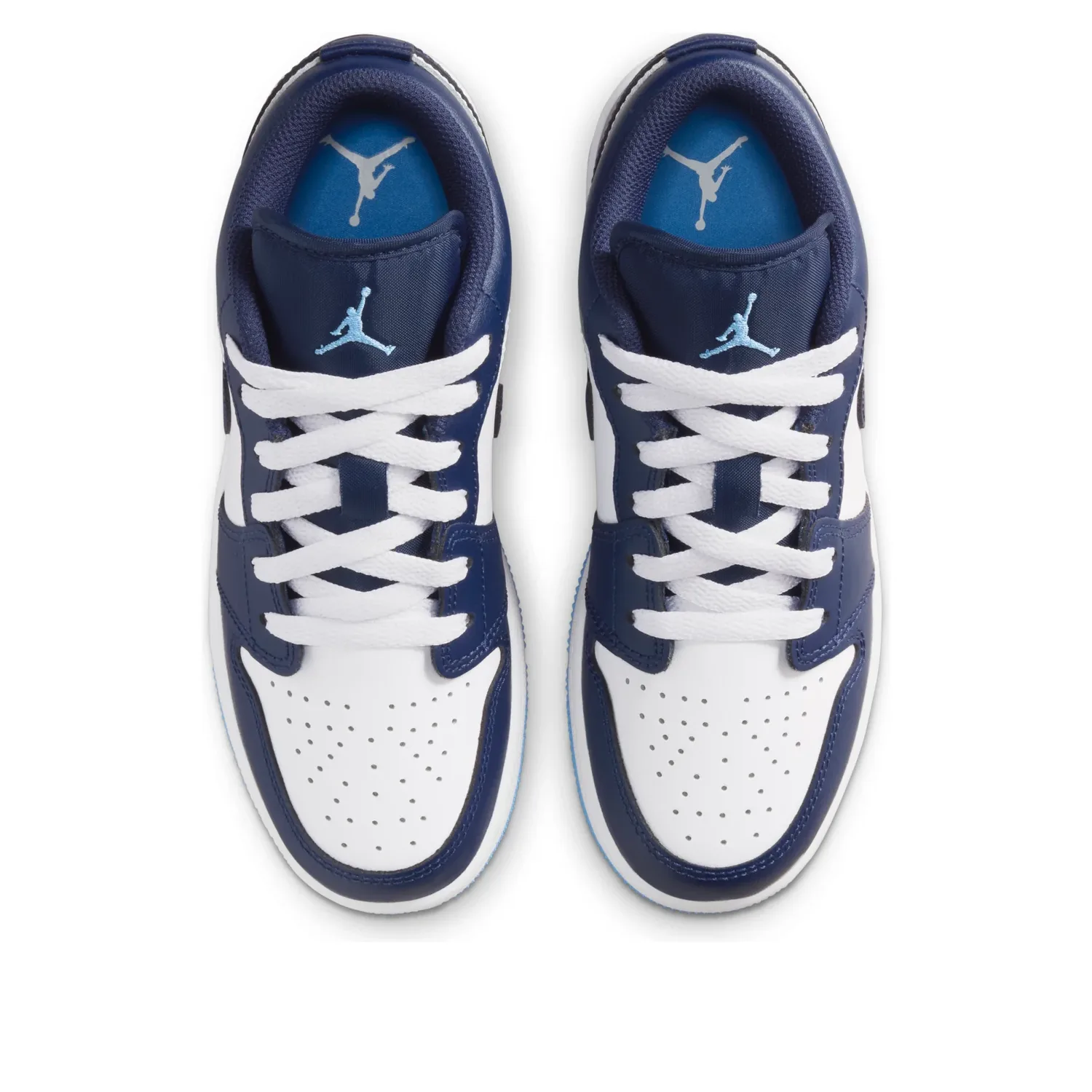 Кроссовки (GS) Air Jordan 1 Low 'Midnight Navy University Blue' — фото 2