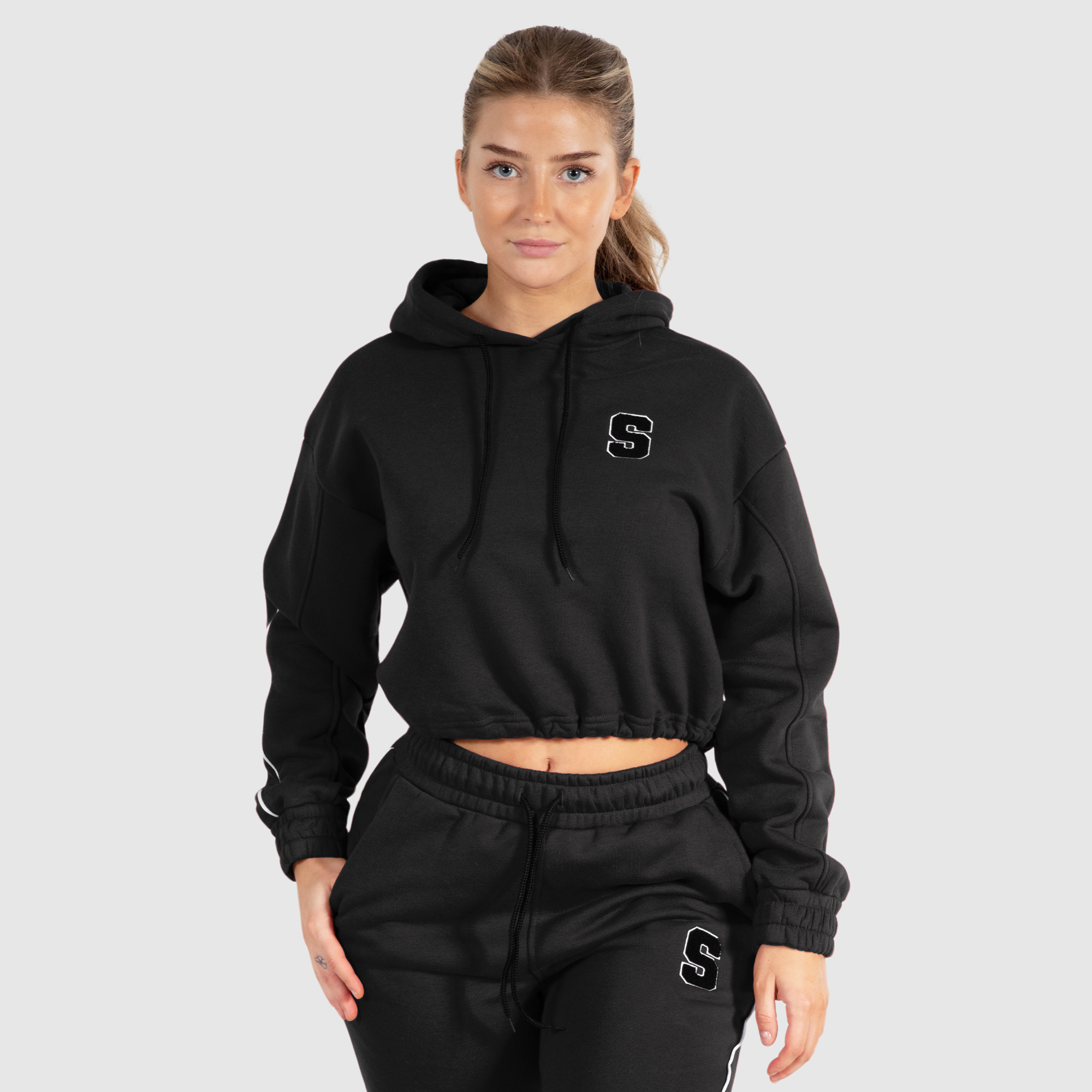 

Толстовка SMILODOX Crop Hoodie Rylanda, черный