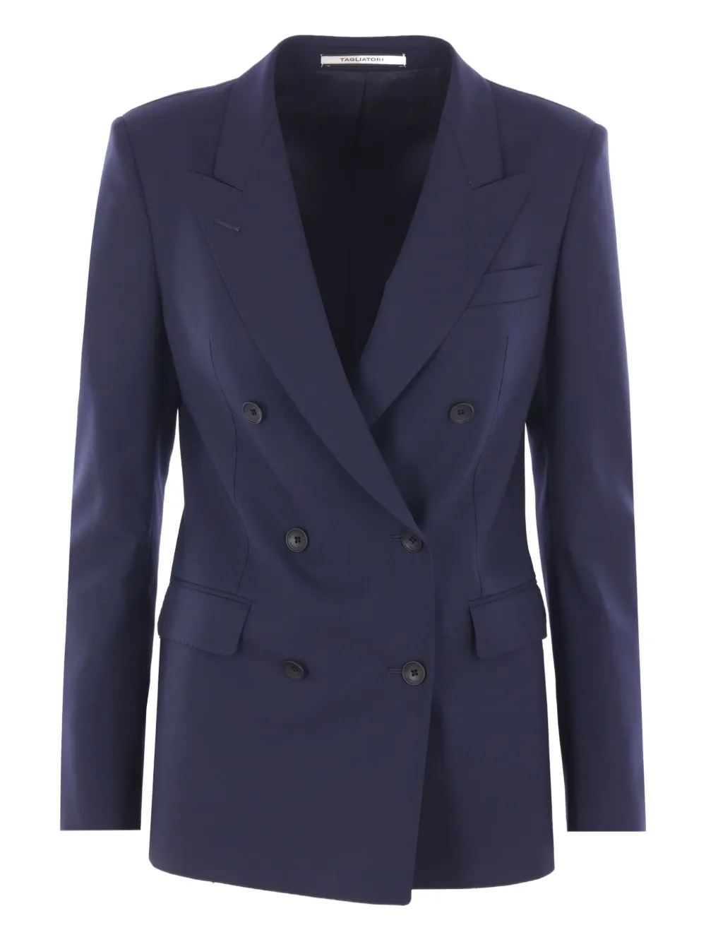 

Двубортный пиджак из шерсти TAGLIATORE, синий