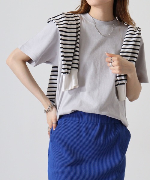 

Футболка с коротким рукавом, с принтом и вышивкой Cross & Stitch, серебристо-серая