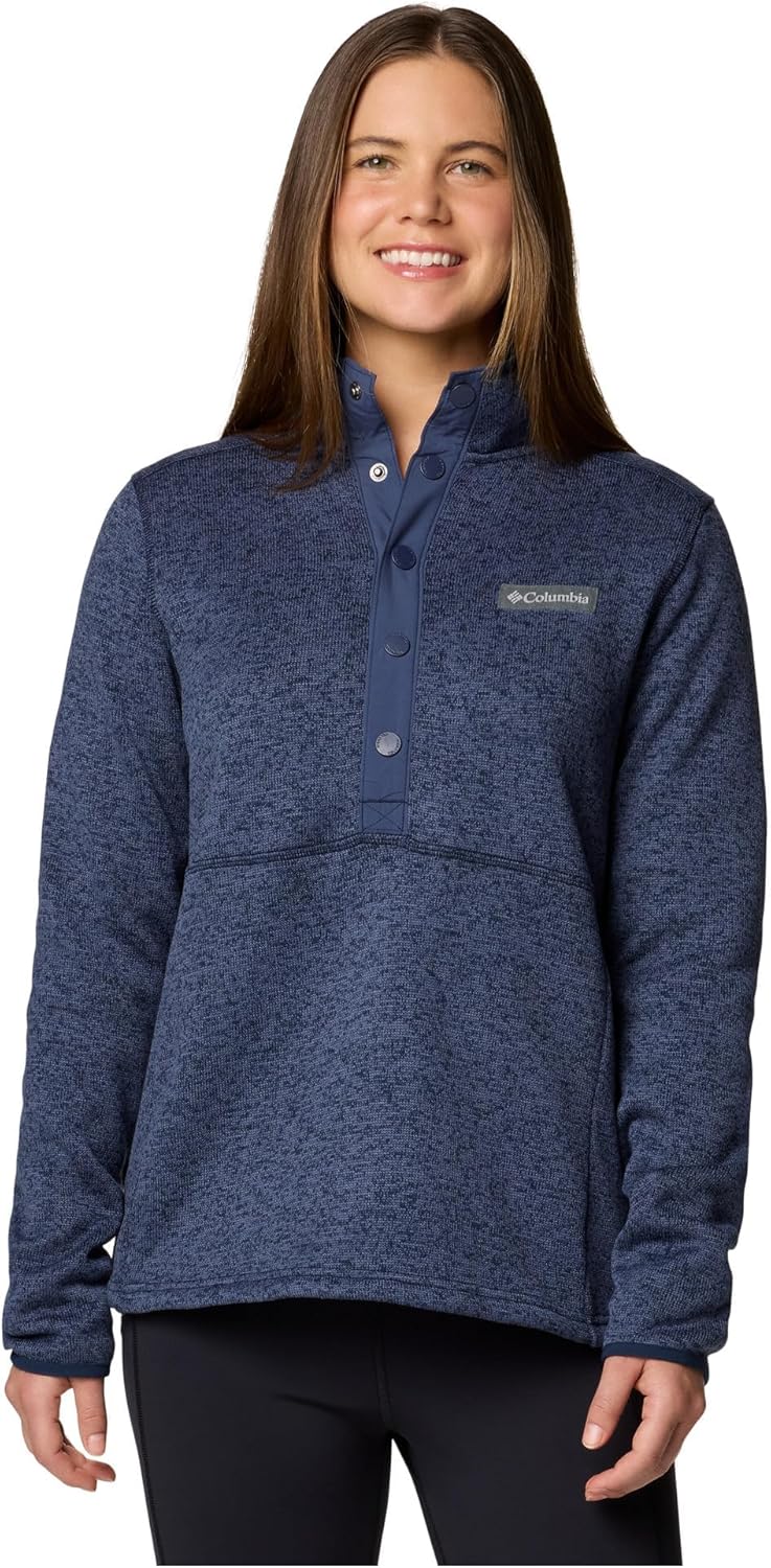 

Колумбия женский свитер Weather Half Snap Columbia, Collegiate Navy/Nocturnal Heather