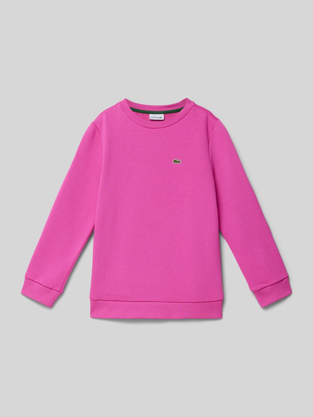 

Толстовка с вышитой этикеткой Lacoste, фуксия
