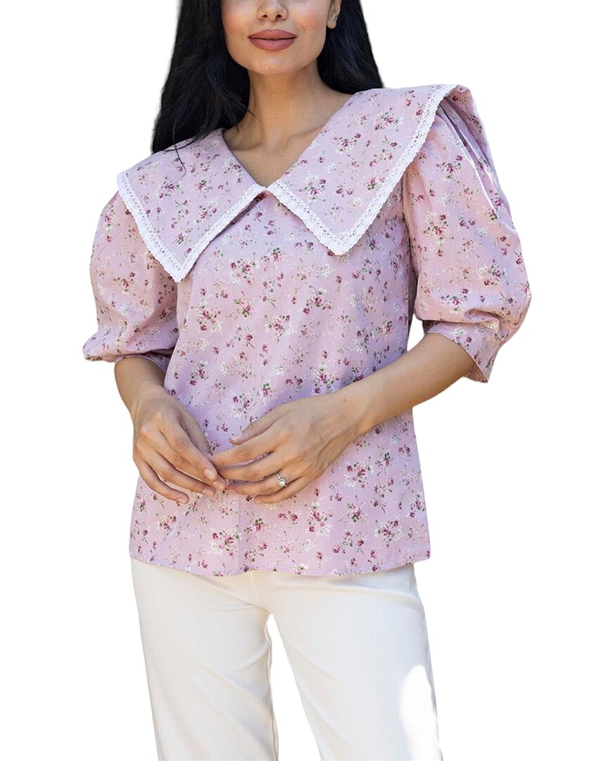 

Блузка KucugumButik, цвет pink & floral print