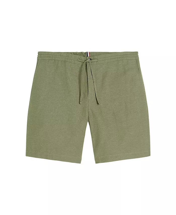 

Мужские льняные шорты с хлопком и шнурком Ben Sherman, зеленый