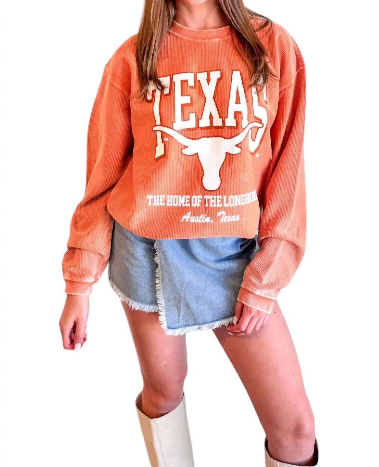

Толстовка Ut Mascot Cord в цвете Burnt Orange CHARLIE SOUTHERN, оранжевый