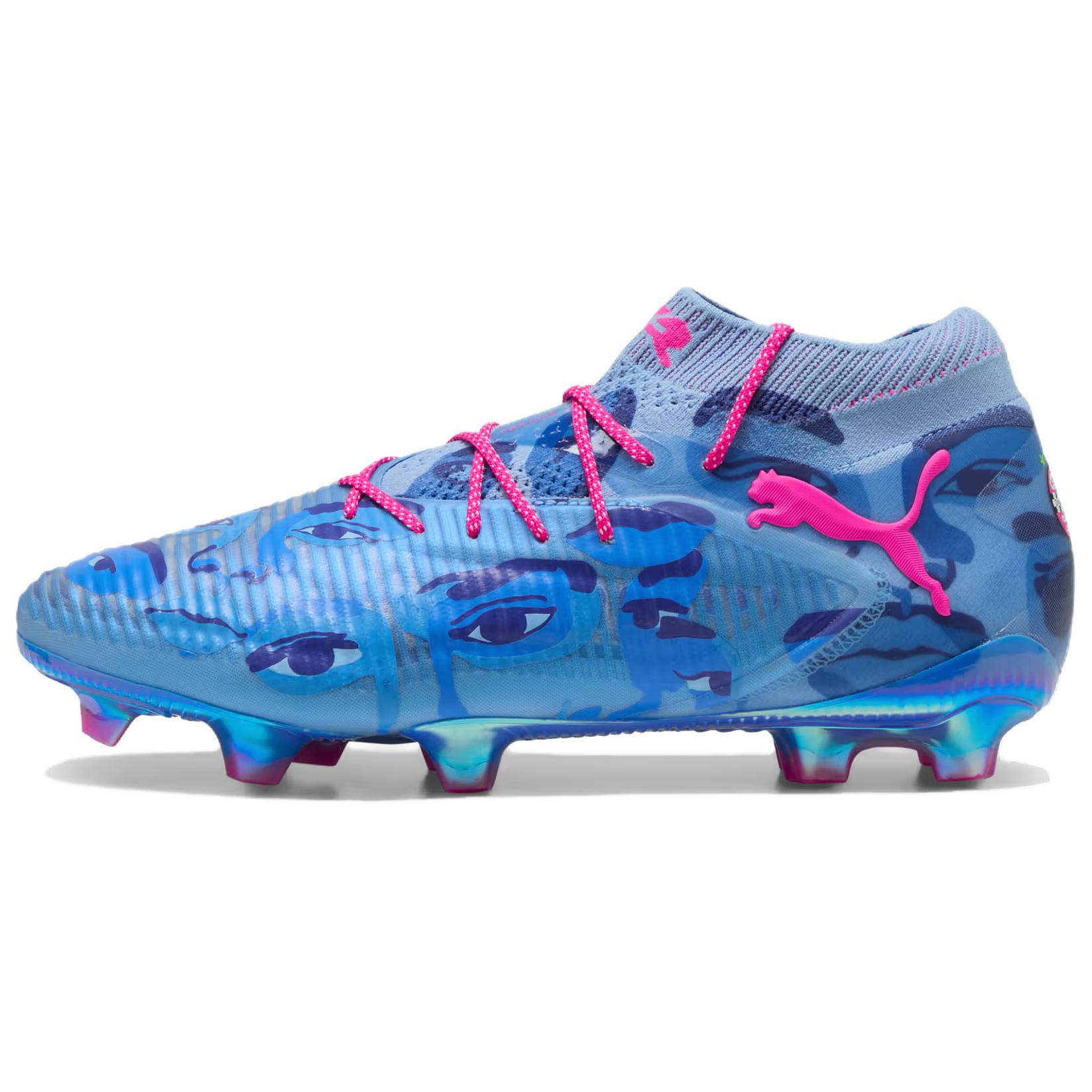 PUMA Футбольные бутсы Future 8 Ultimate FG Firm Ground, устойчивые к истиранию, синие, унисекс