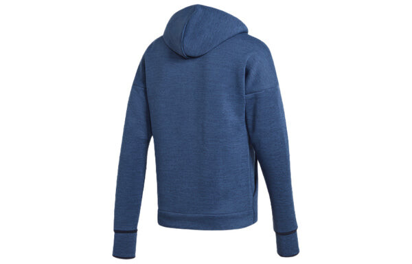 Куртка colorblock casual sports soccer/football real madrid hooded jacket navy blue Adidas, синий — фото 2