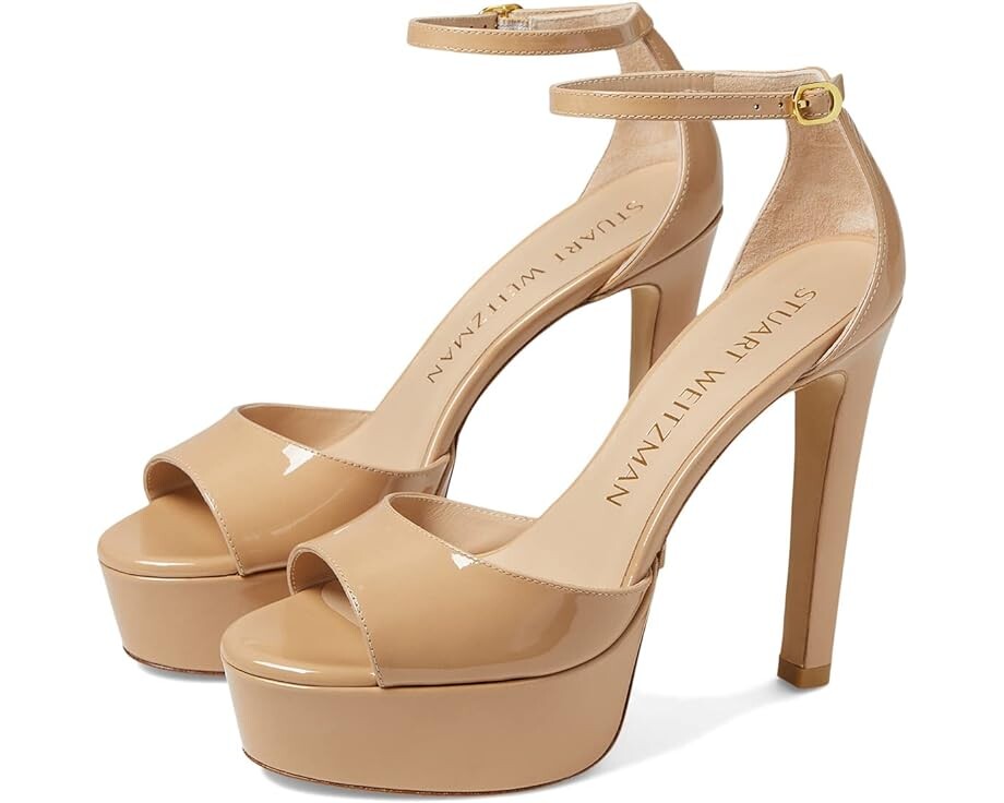 

Туфли Stuart Weitzman Discoplatform Sandal, цвет Adobe