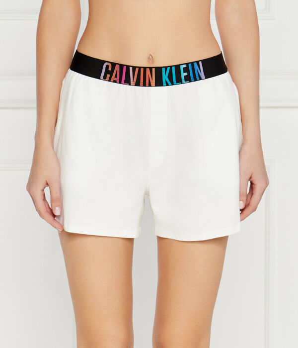 

Пижамные шорты женские Calvin Klein Underwear с контрастным поясом, белый