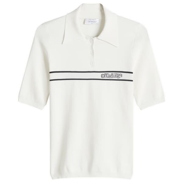 

Поло с короткими рукавами и логотипом Off-White, черный